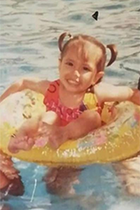 Andrea C as a child
