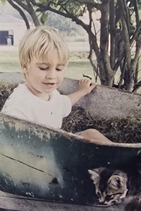 Kyle H as a child